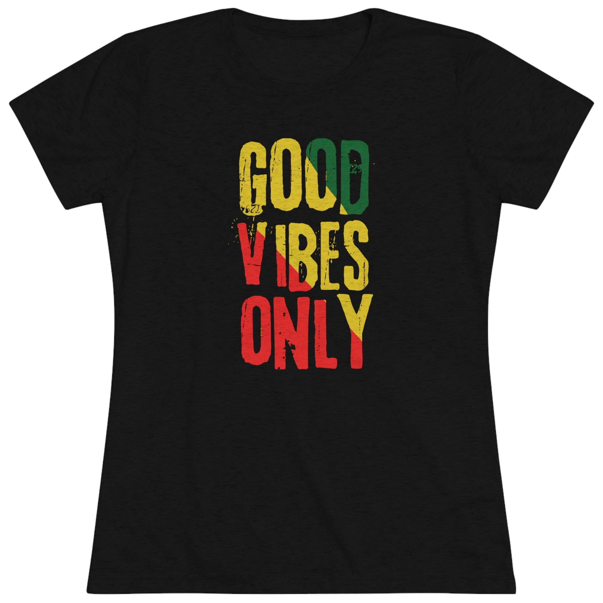 good vibes t shirt rainbow